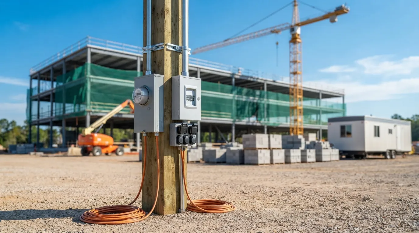 Temporary Power Pole in Lehi, UT